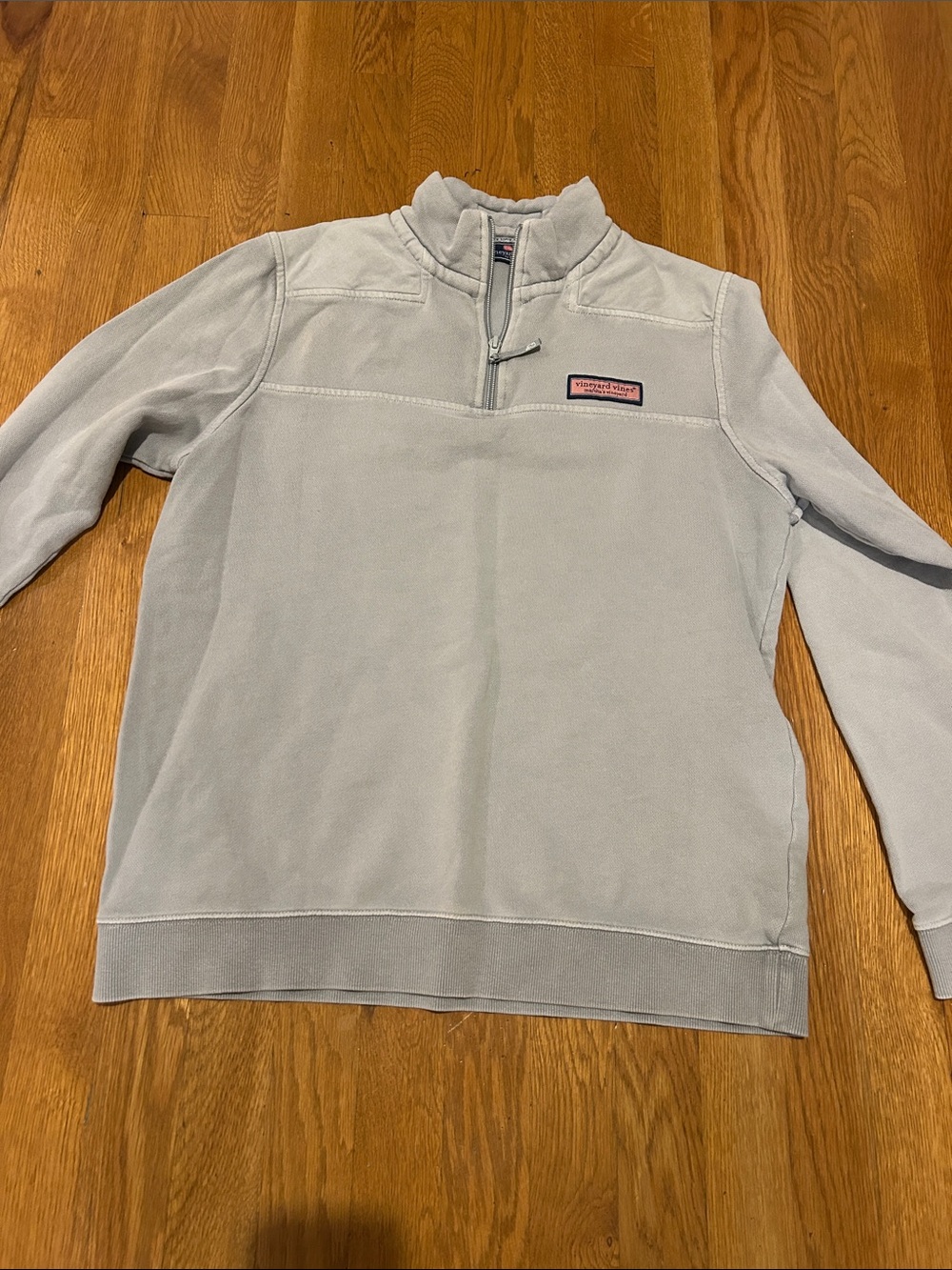 Vineyard Vines Light Gray Quarter-Zip Pullover